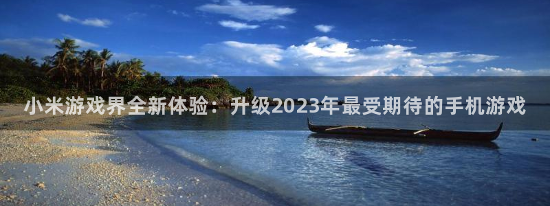 辉达娱乐4招商：小米游戏界全新体验：升级2023年最受期待的